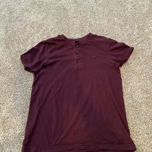 Burgundy tee